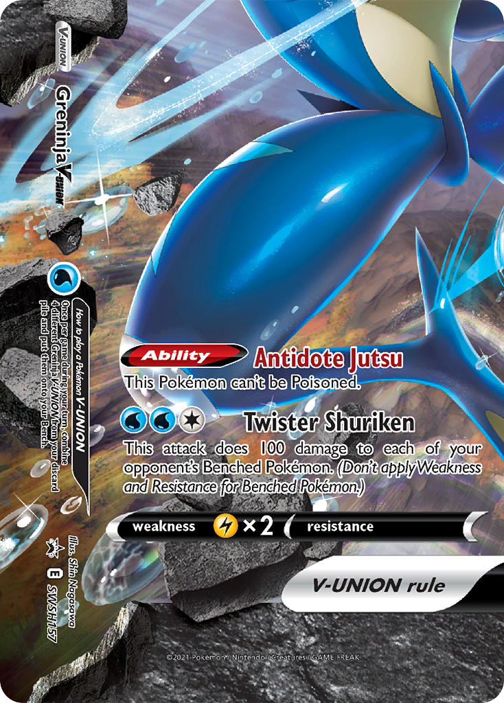 Greninja V-UNION – SWSH Black Star Promos SWSH157 Pokémon card