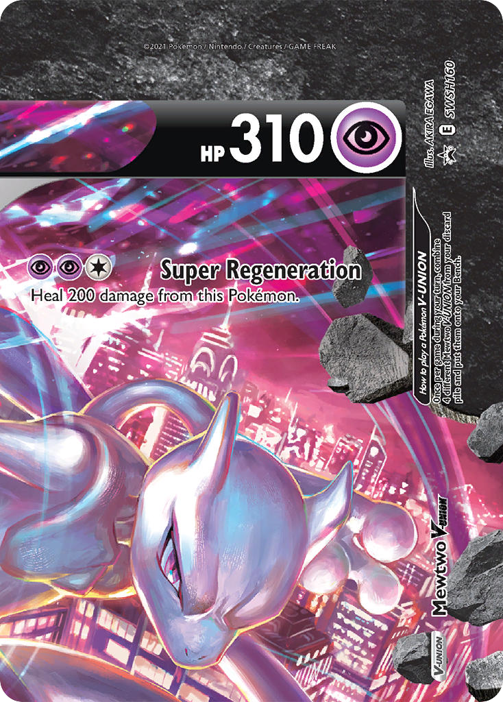 Mewtwo V-UNION – SWSH Black Star Promos SWSH160 Pokémon card