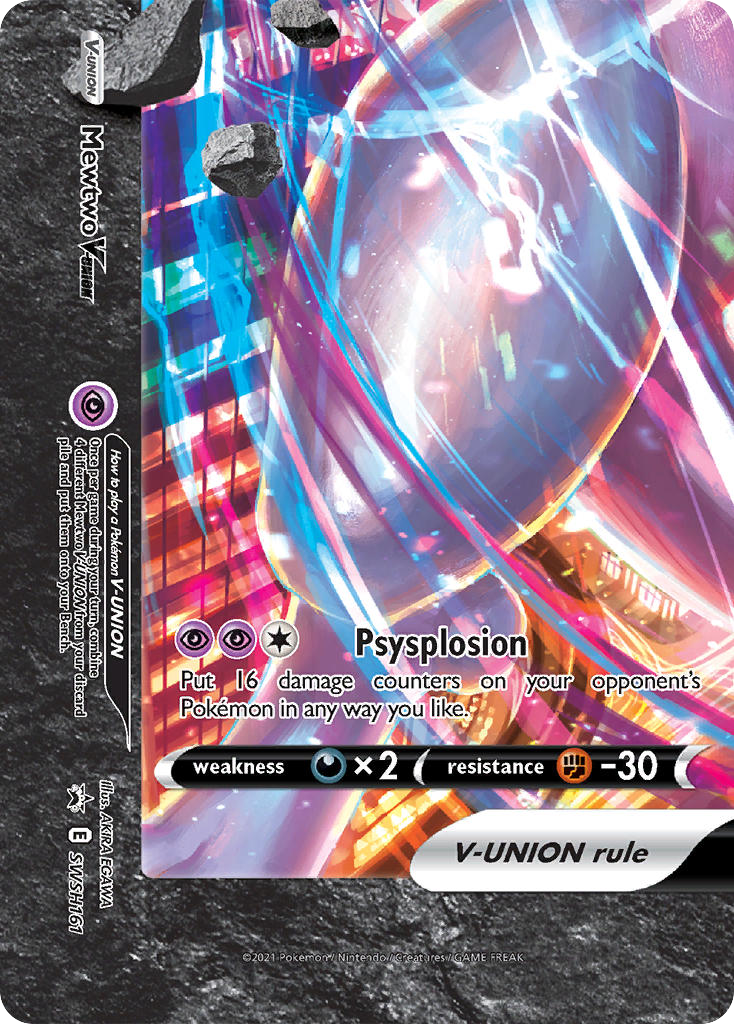 Mewtwo V-UNION – SWSH Black Star Promos SWSH161 Pokémon card