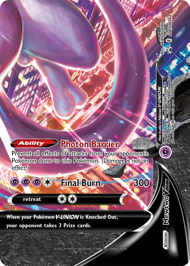 Mewtwo V-UNION – SWSH Black Star Promos SWSH162 Pokémon card