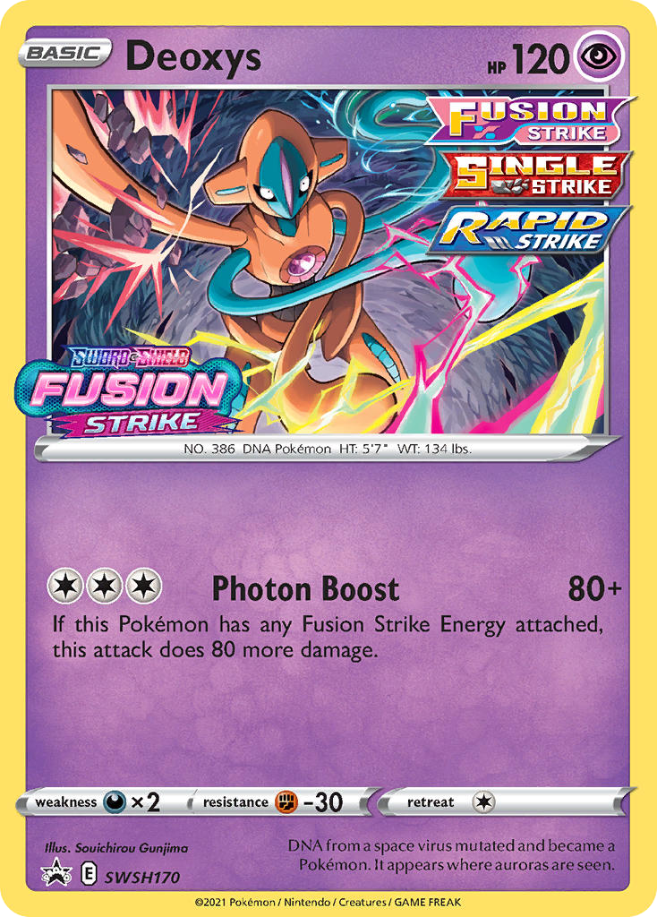 Deoxys – SWSH Black Star Promos SWSH170 Pokémon card