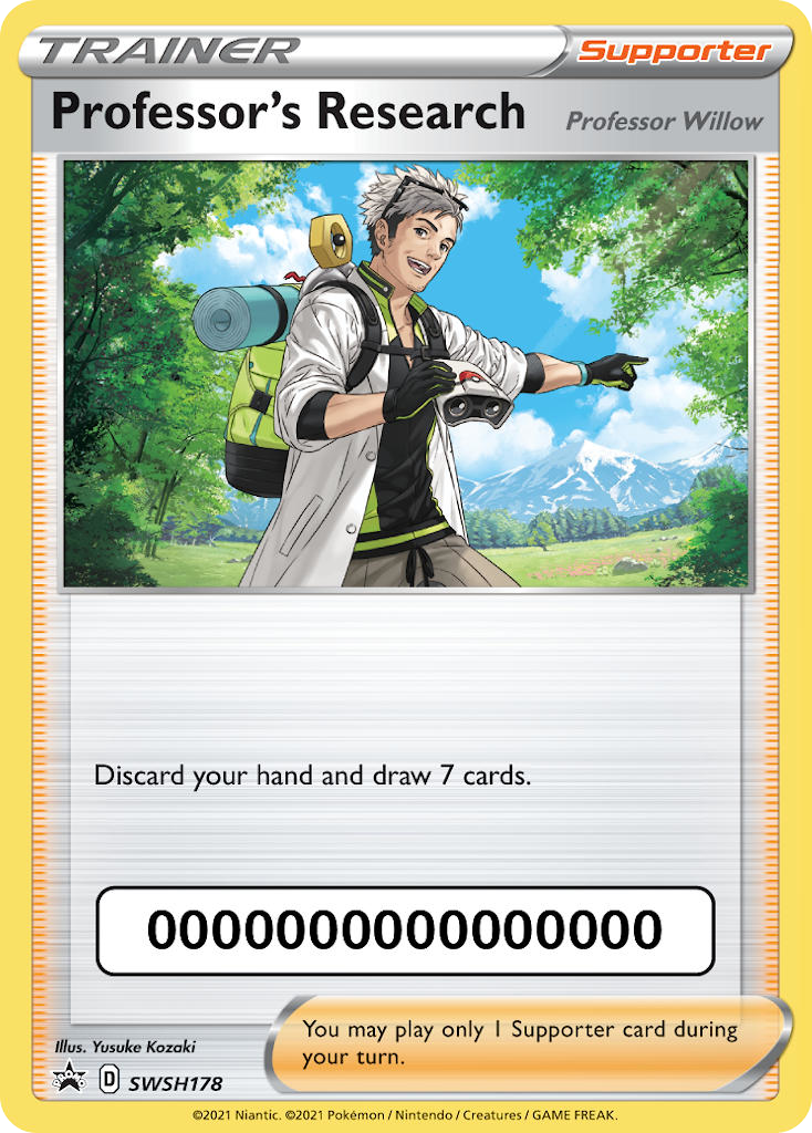Professor's Research – SWSH Black Star Promos SWSH178 Pokémon card