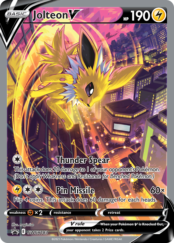 Jolteon V – SWSH Black Star Promos SWSH183 Pokémon card