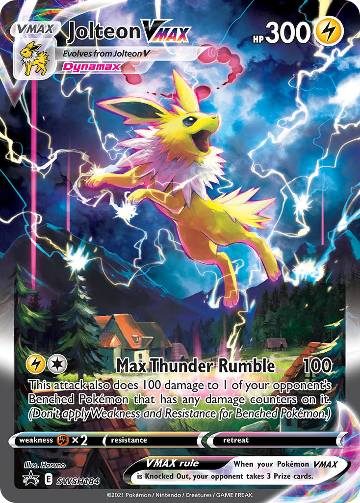 Jolteon VMAX – SWSH Black Star Promos SWSH184 Pokémon card