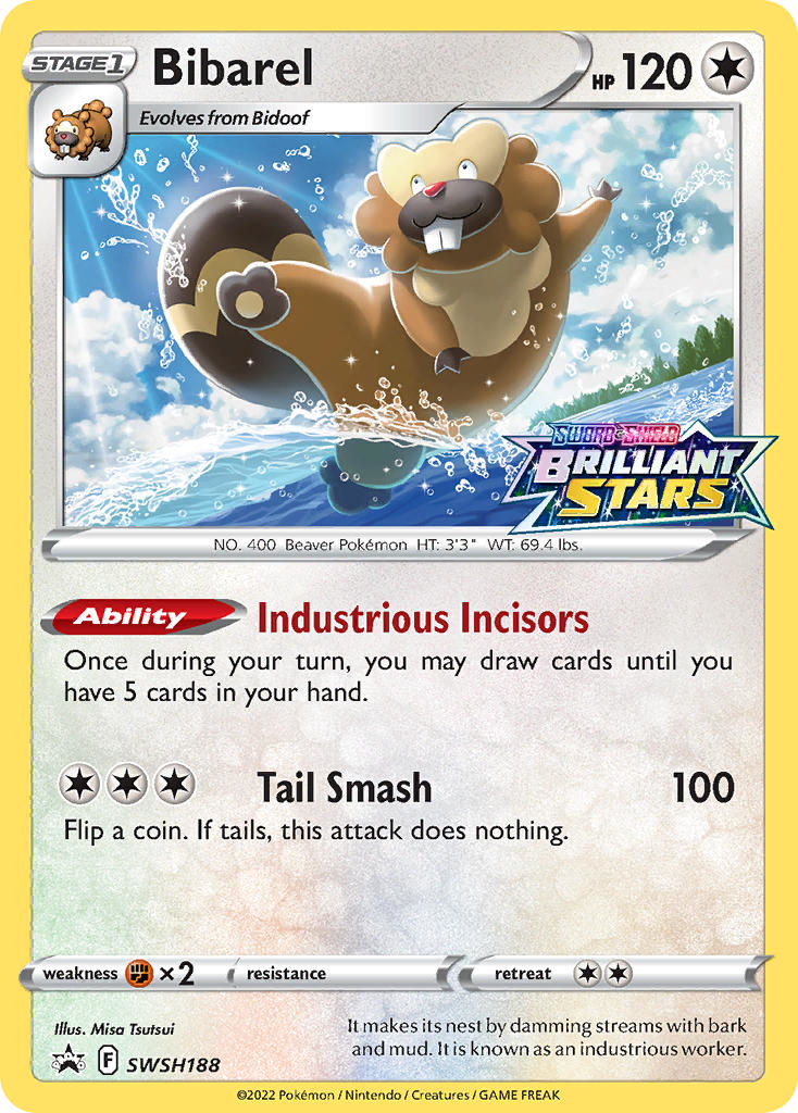 Bibarel – SWSH Black Star Promos SWSH188 Pokémon card