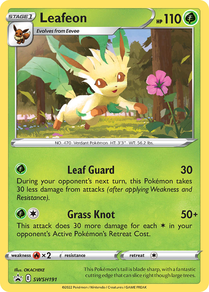 Leafeon – SWSH Black Star Promos SWSH191 Pokémon card