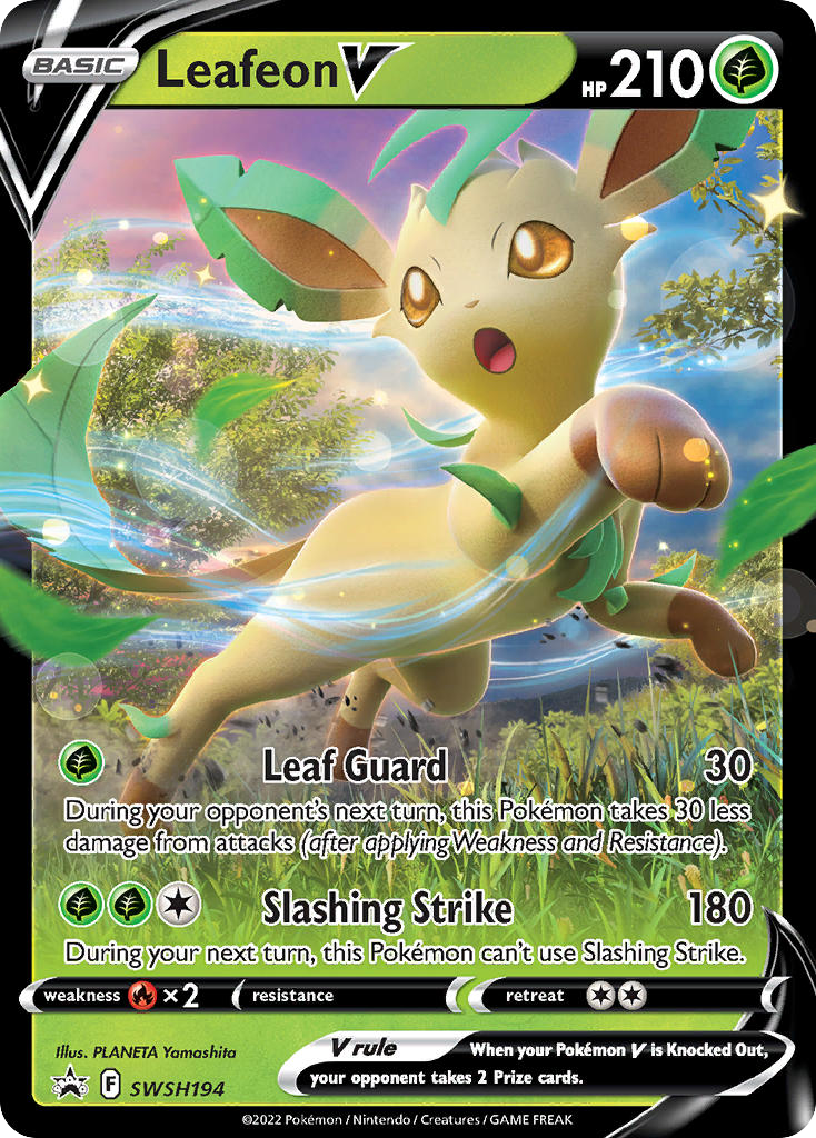 Leafeon V – SWSH Black Star Promos SWSH194 Pokémon card