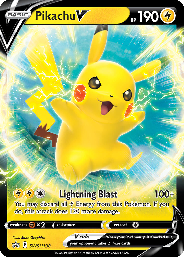 Pikachu V – SWSH Black Star Promos SWSH198 Pokémon card