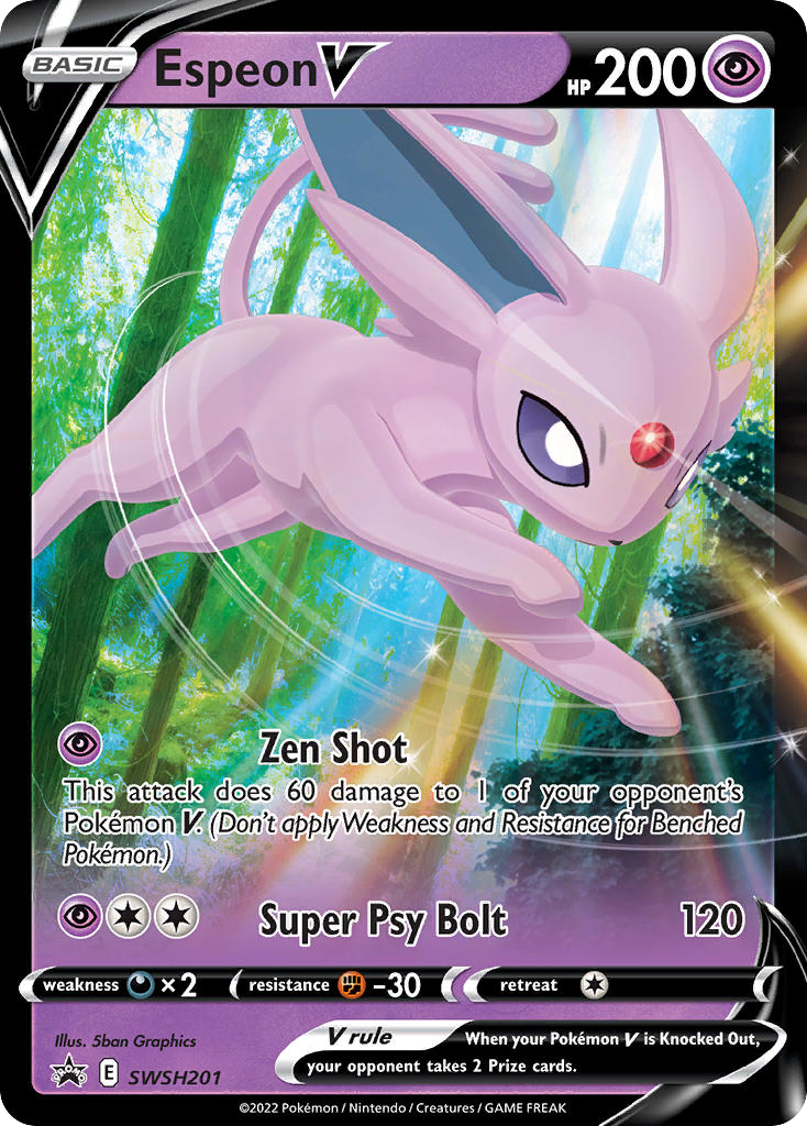 Espeon V – SWSH Black Star Promos SWSH201 Pokémon card