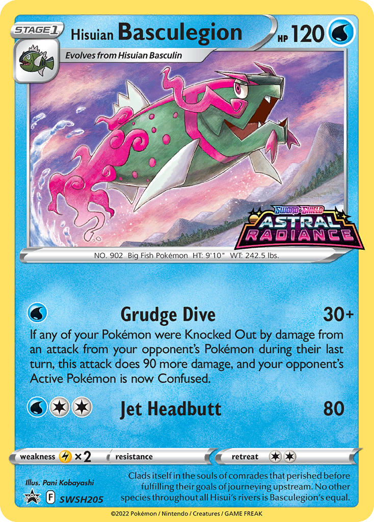 Hisuian Basculegion – SWSH Black Star Promos SWSH205 Pokémon card