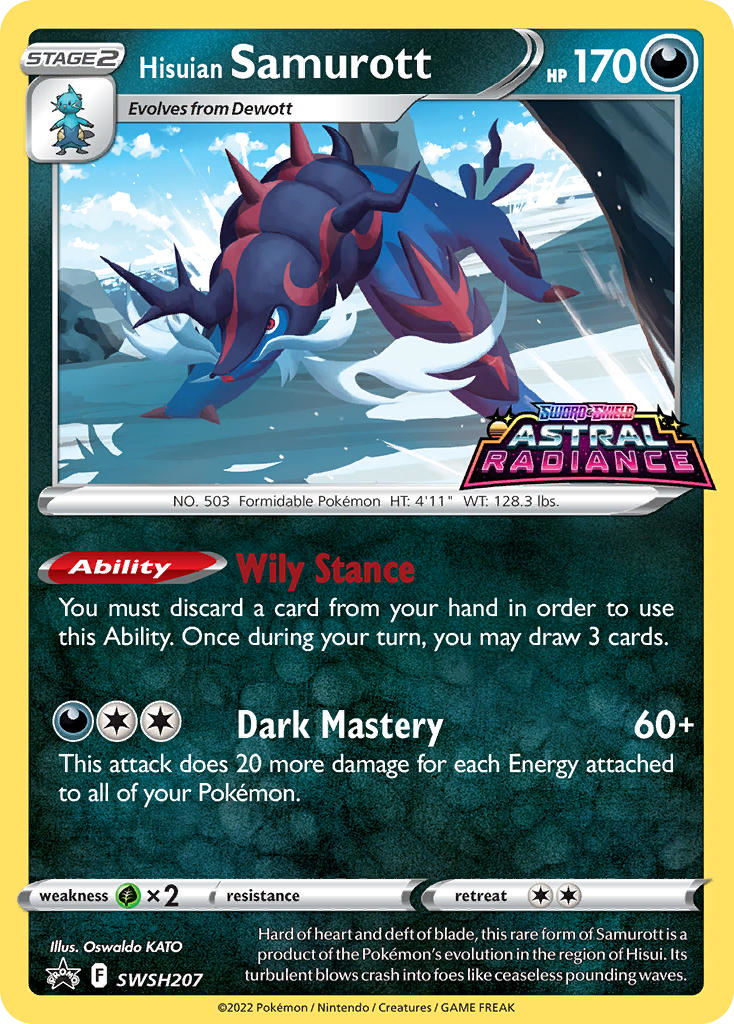 Hisuian Samurott – SWSH Black Star Promos SWSH207 Pokémon card
