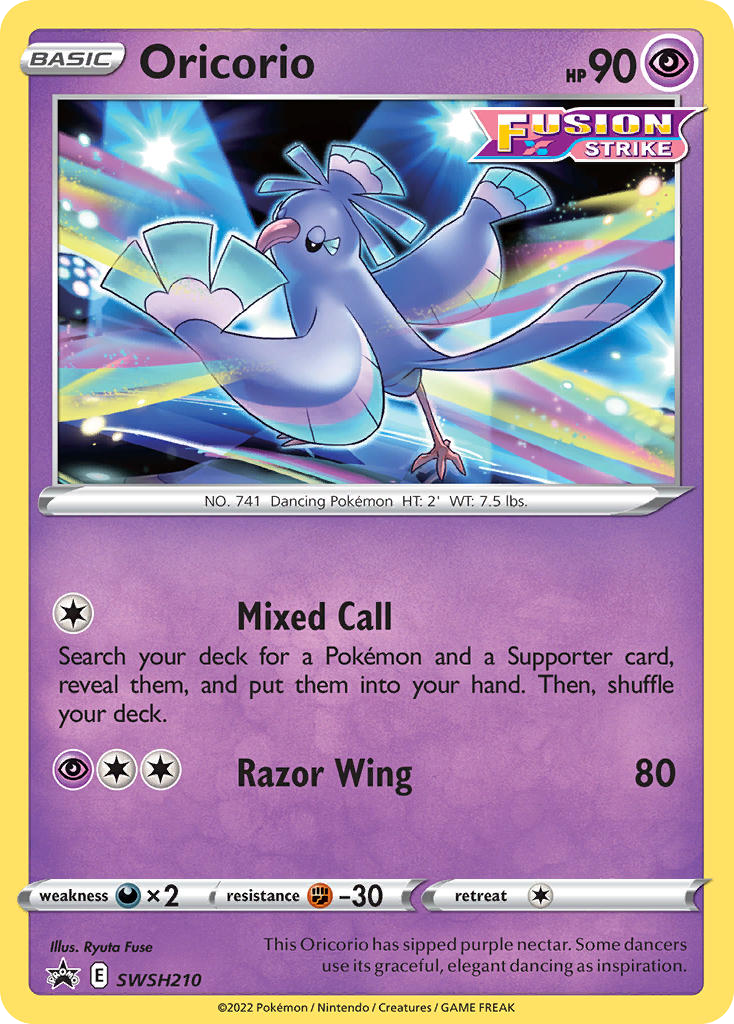 Oricorio – SWSH Black Star Promos SWSH210 Pokémon card