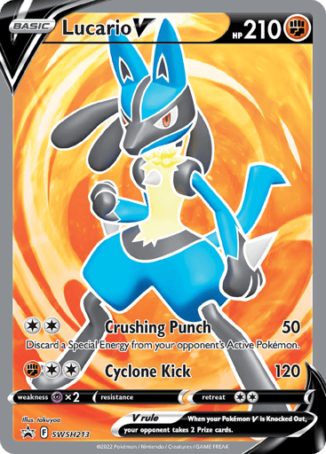 Lucario V - SWSH Black Star Promos SWSH213
