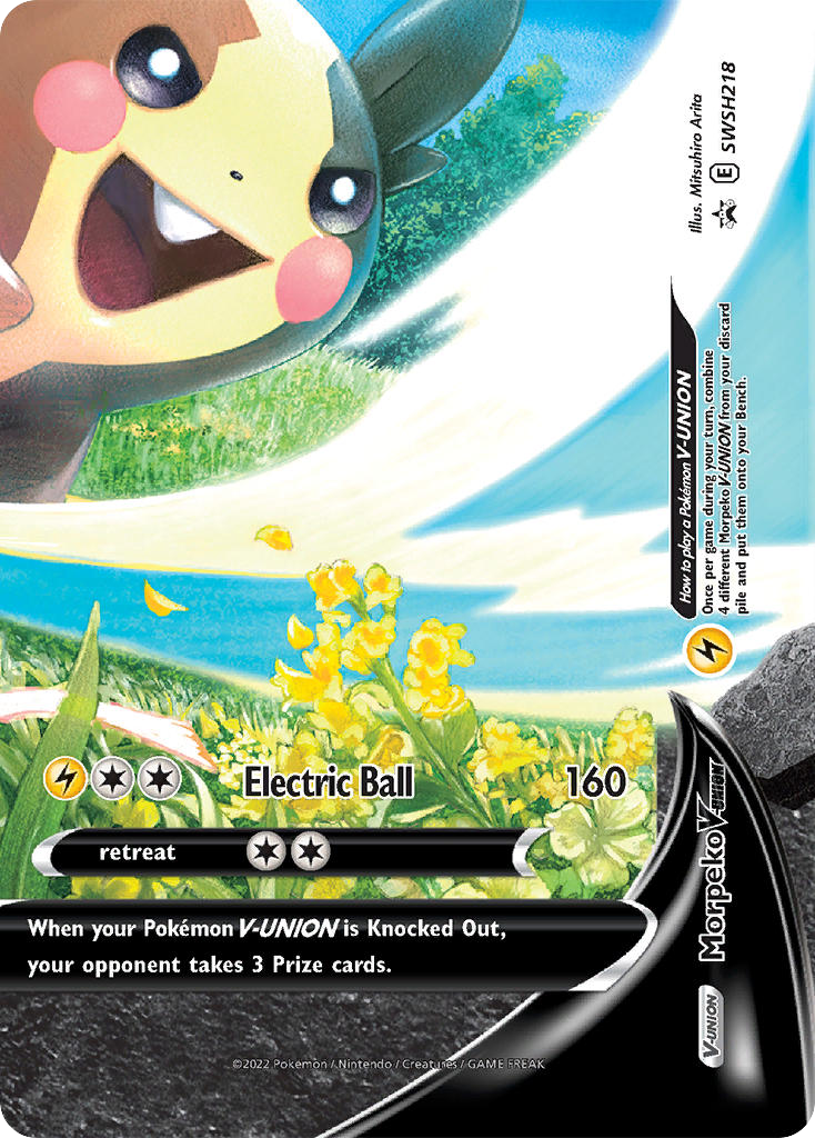 Morpeko V-UNION – SWSH Black Star Promos SWSH218 Pokémon card