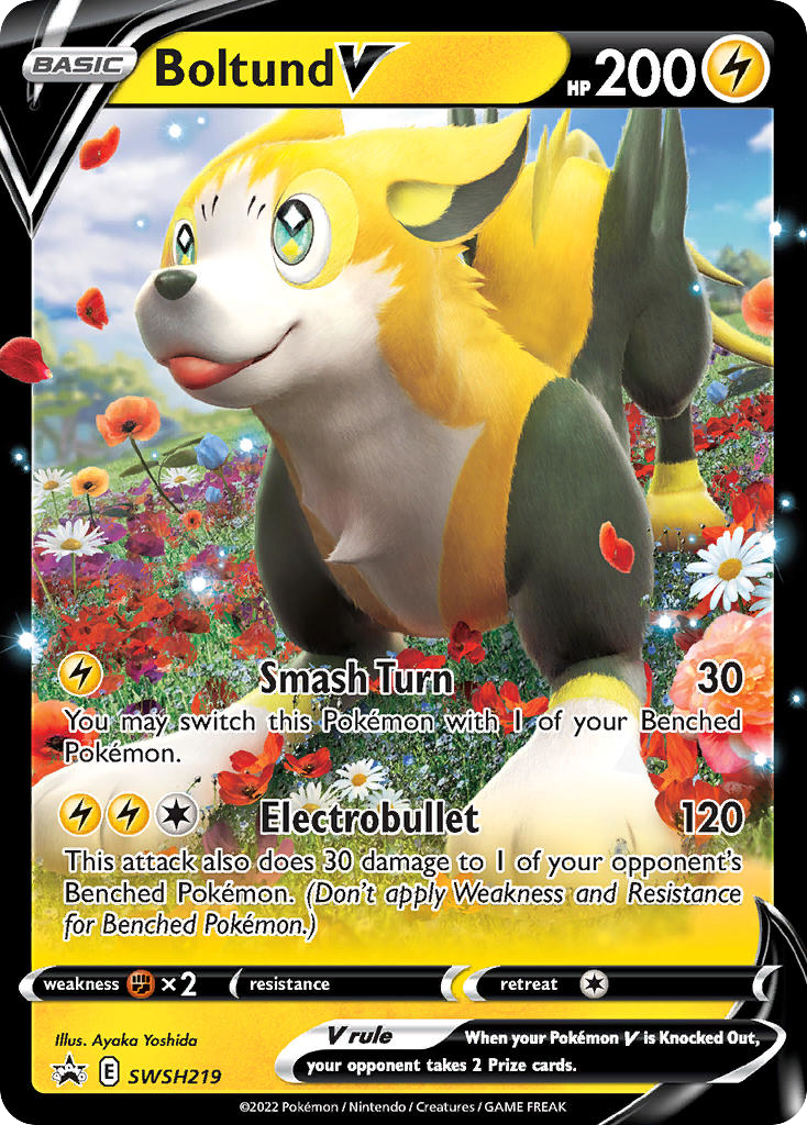 Boltund V – SWSH Black Star Promos SWSH219 Pokémon card