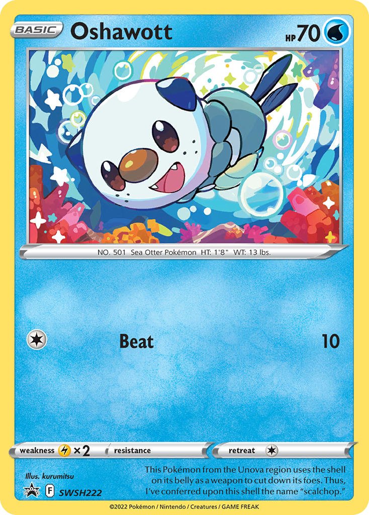 Oshawott – SWSH Black Star Promos SWSH222 Pokémon card