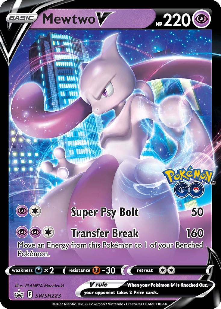 Mewtwo V – SWSH Black Star Promos SWSH223 Pokémon card