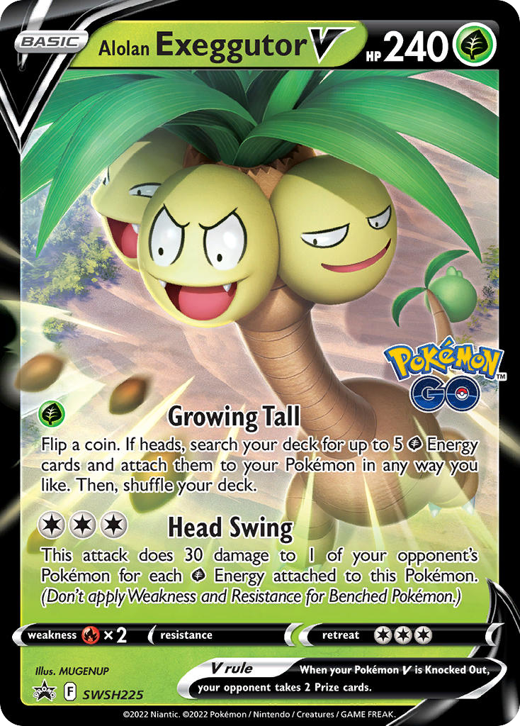 Alolan Exeggutor V – SWSH Black Star Promos SWSH225 Pokémon card