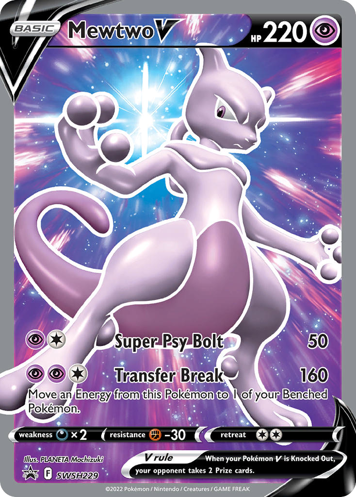Mewtwo V – SWSH Black Star Promos SWSH229 Pokémon card