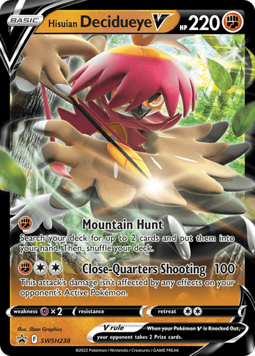 Hisuian Decidueye V - SWSH Black Star Promos SWSH238