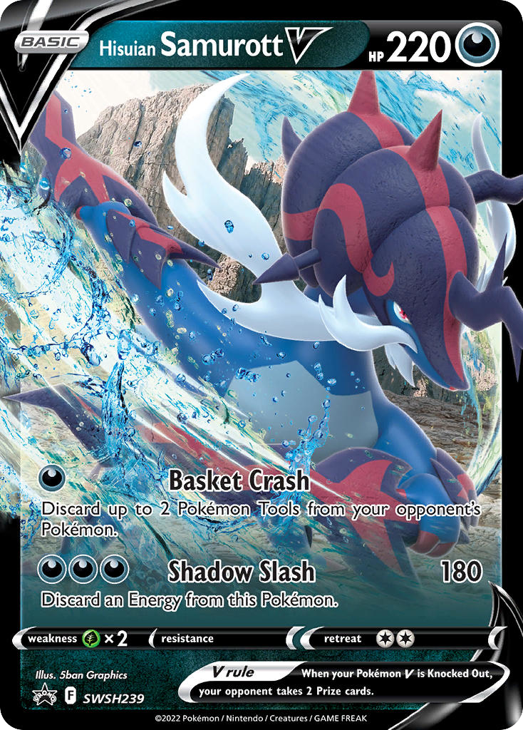 Hisuian Samurott V – SWSH Black Star Promos SWSH239 Pokémon card