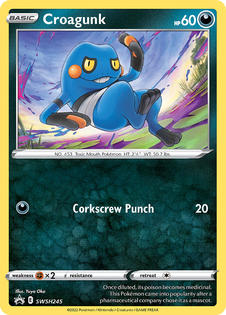 Croagunk – SWSH Black Star Promos SWSH245 Pokémon card