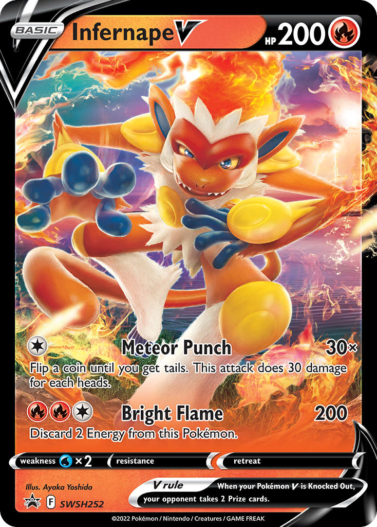 Infernape V – SWSH Black Star Promos SWSH252 Pokémon card