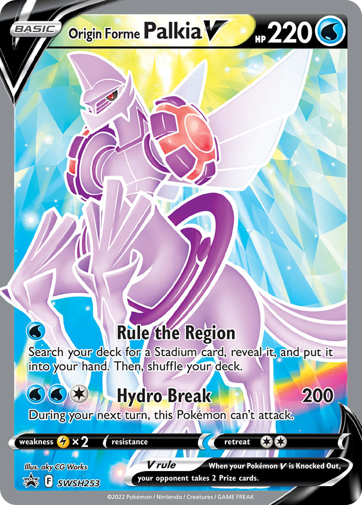 Origin Forme Palkia V – SWSH Black Star Promos SWSH253 Pokémon card