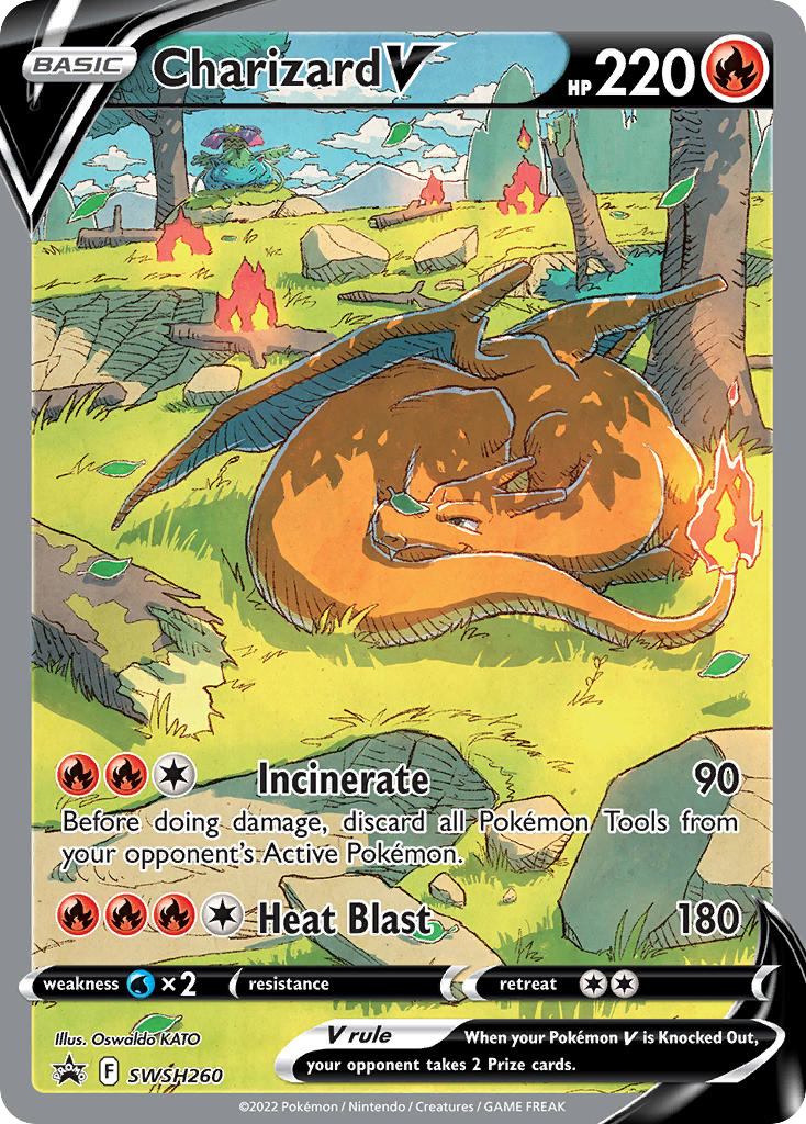 Charizard V – SWSH Black Star Promos SWSH260 Pokémon card