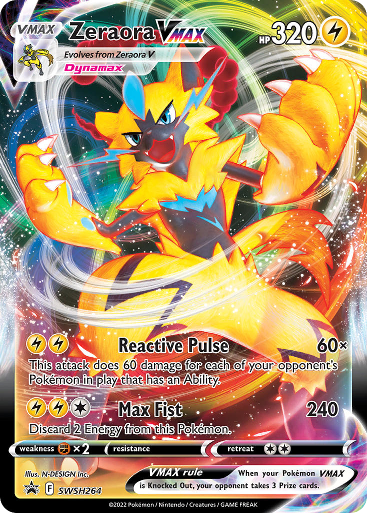 Zeraora VMAX – SWSH Black Star Promos SWSH264 Pokémon card