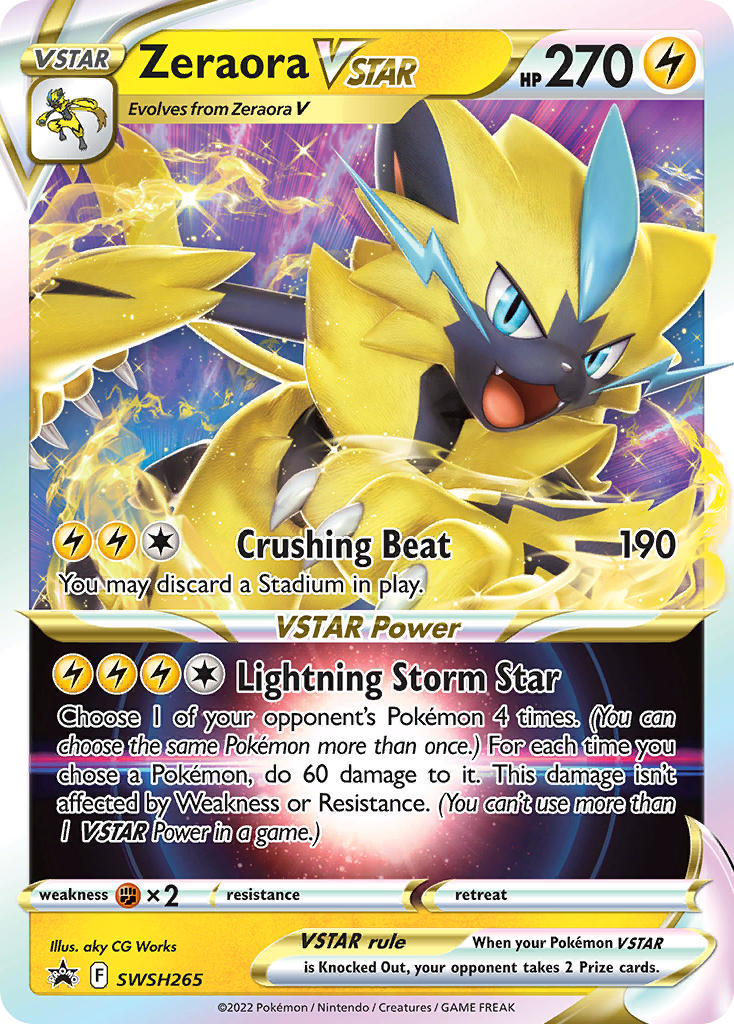 Zeraora VSTAR – SWSH Black Star Promos SWSH265 Pokémon card