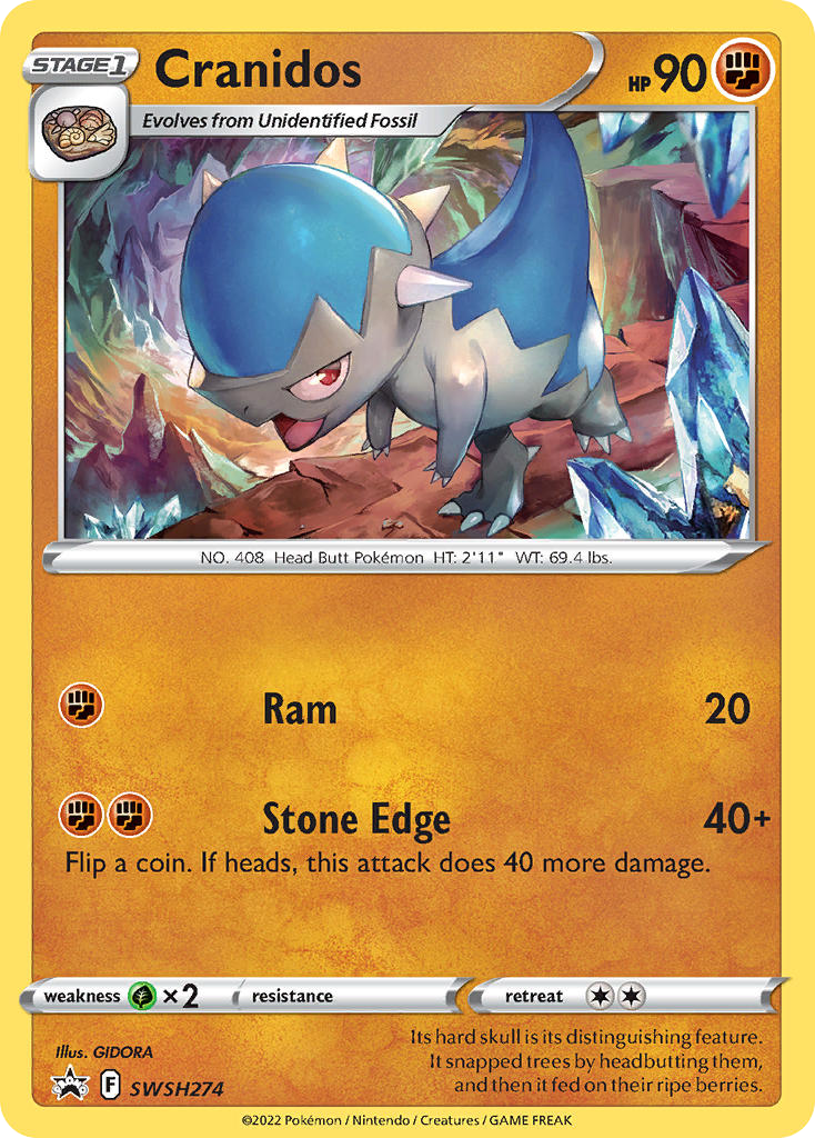 Cranidos – SWSH Black Star Promos SWSH274 Pokémon card
