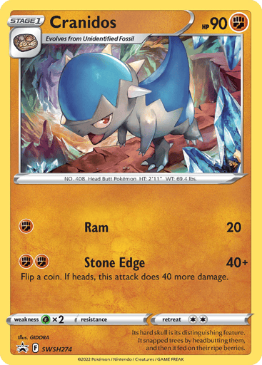 Cranidos - SWSH Black Star Promos SWSH274