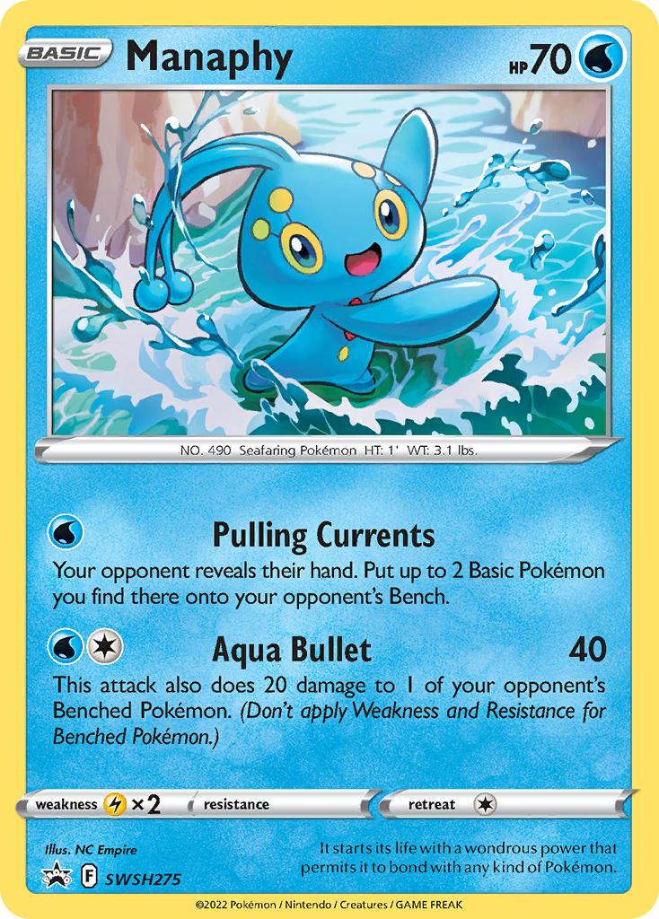 Manaphy – SWSH Black Star Promos SWSH275 Pokémon card