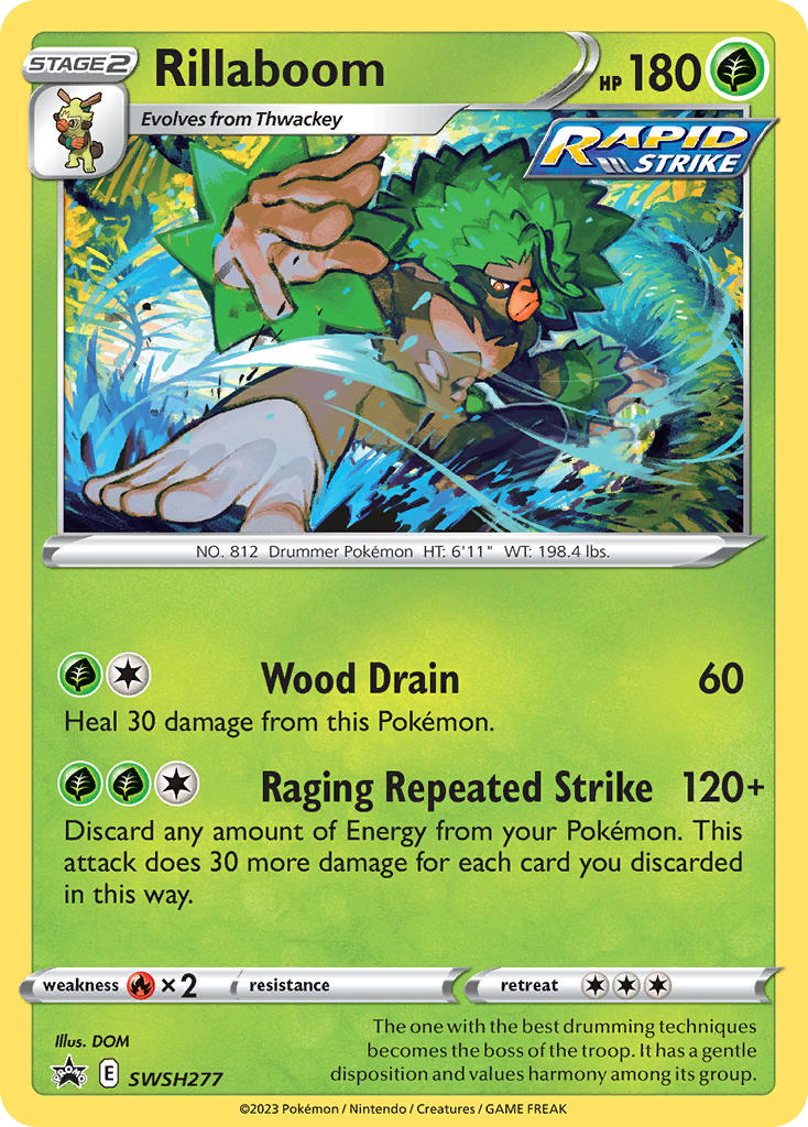 Rillaboom – SWSH Black Star Promos SWSH277 Pokémon card