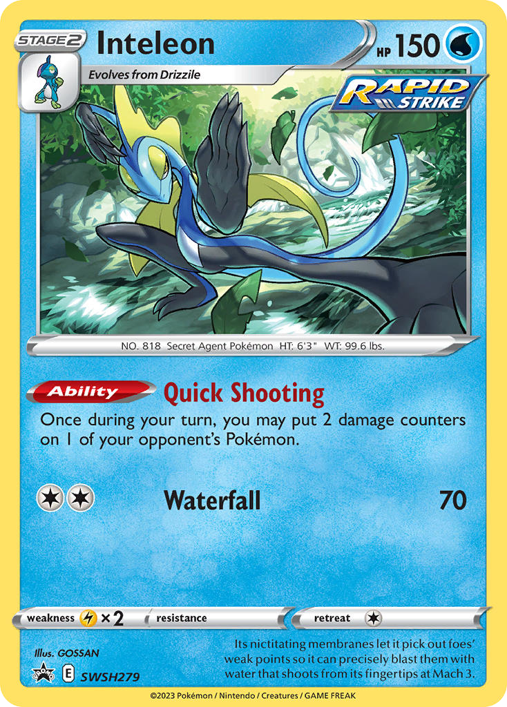 Inteleon – SWSH Black Star Promos SWSH279 Pokémon card