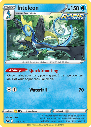 Inteleon - SWSH Black Star Promos SWSH279