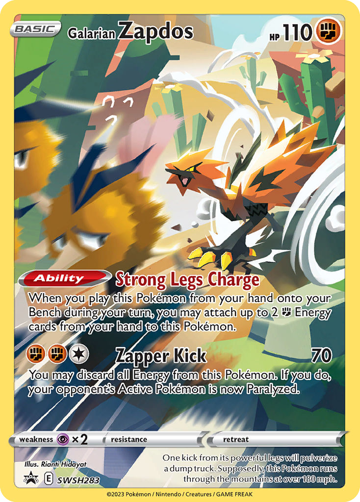Galarian Zapdos – SWSH Black Star Promos SWSH283 Pokémon card