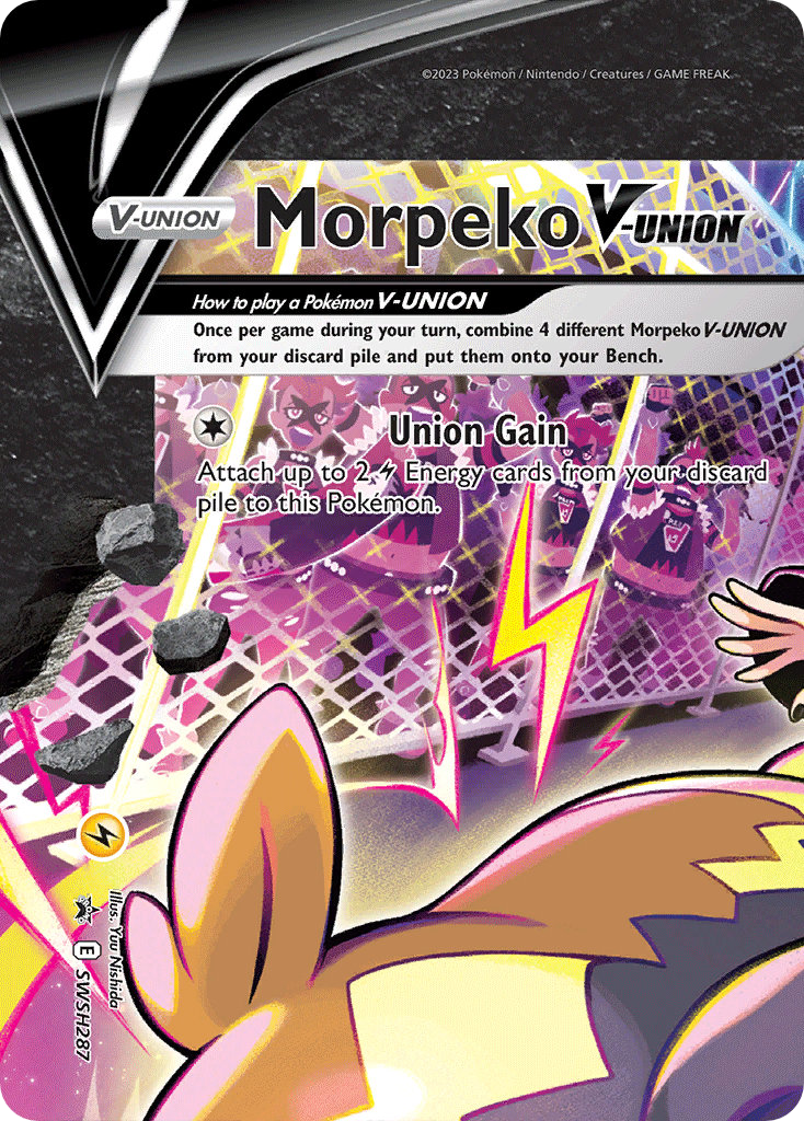 Morpeko V-UNION – SWSH Black Star Promos SWSH287 Pokémon card