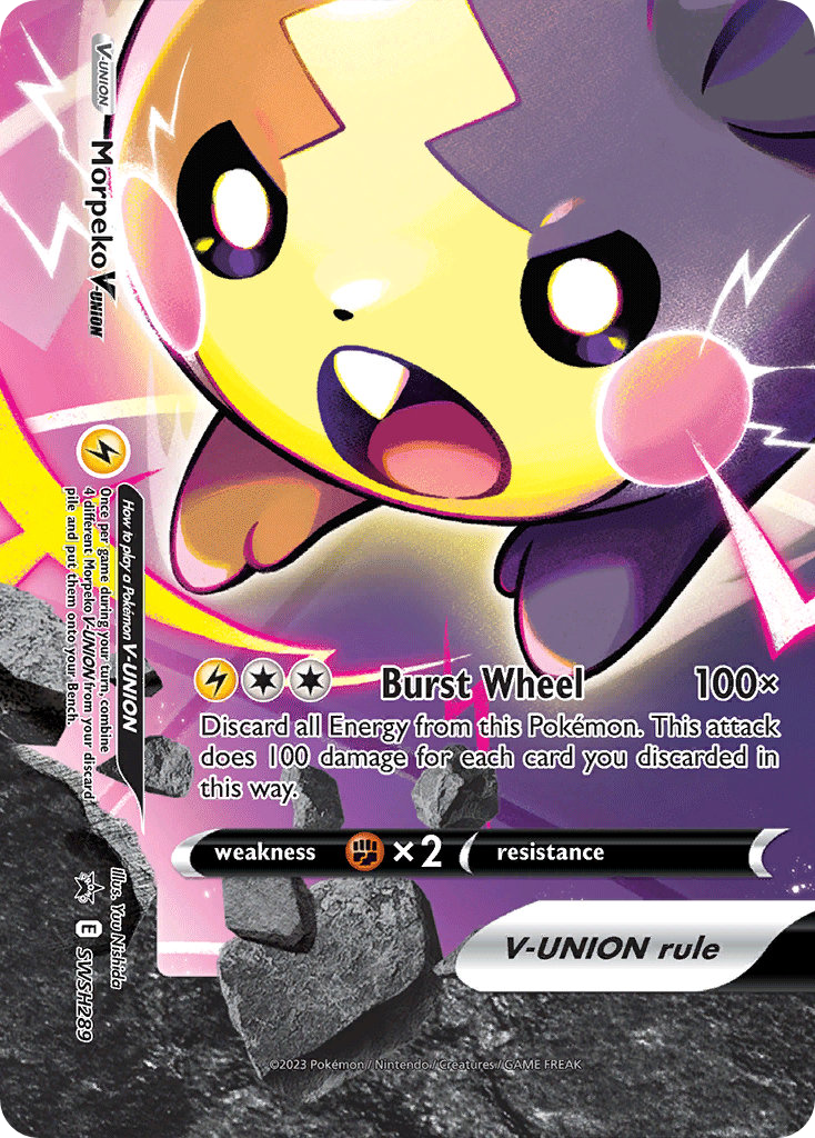 Morpeko V-UNION – SWSH Black Star Promos SWSH289 Pokémon card