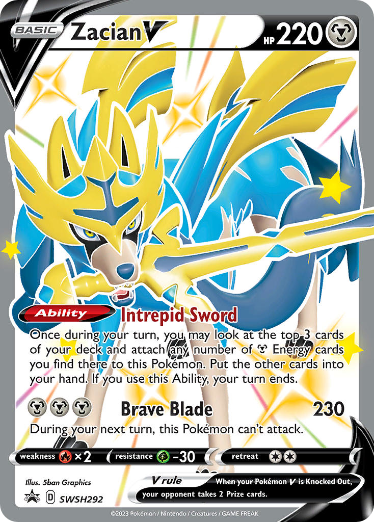 Zacian V – SWSH Black Star Promos SWSH292 Pokémon card