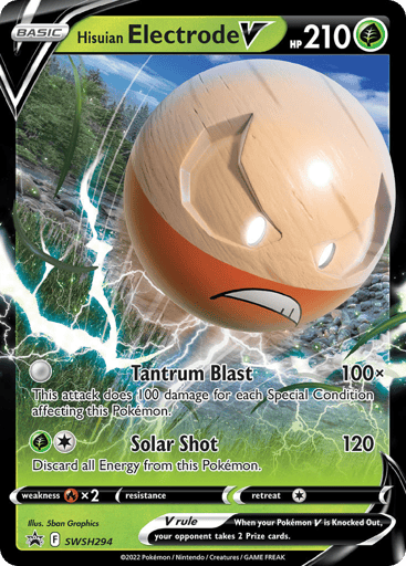 Hisuian Electrode V - SWSH Black Star Promos SWSH294