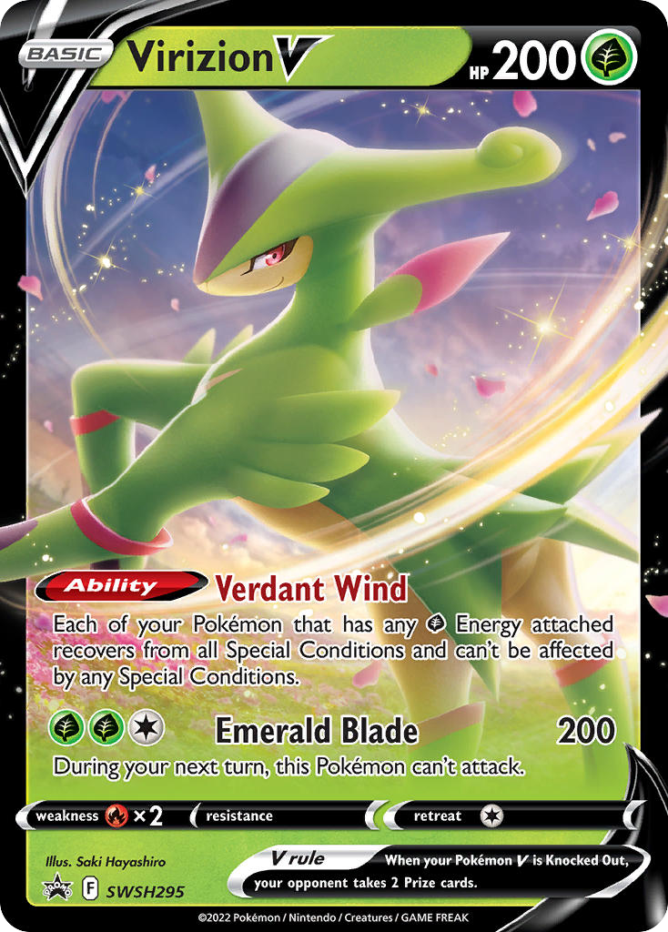 Virizion V – SWSH Black Star Promos SWSH295 Pokémon card