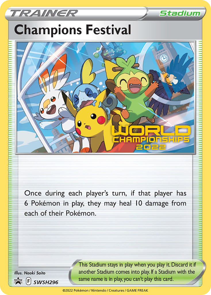 Champions Festival – SWSH Black Star Promos SWSH296 Pokémon card