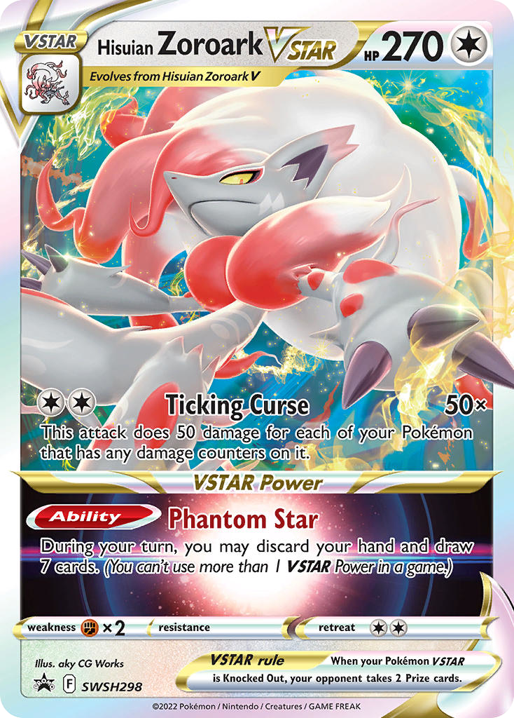 Hisuian Zoroark VSTAR – SWSH Black Star Promos SWSH298 Pokémon card