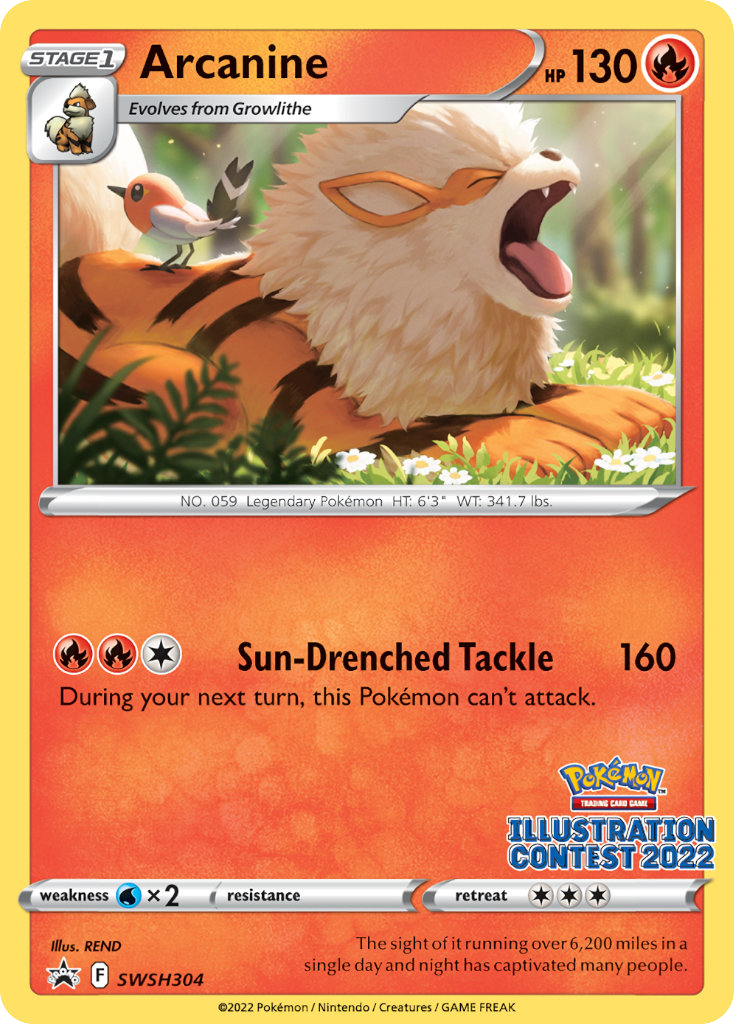 Arcanine – SWSH Black Star Promos SWSH304 Pokémon card