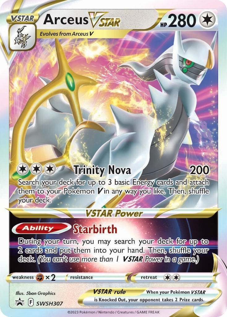 Arceus VSTAR – SWSH Black Star Promos SWSH307 Pokémon card