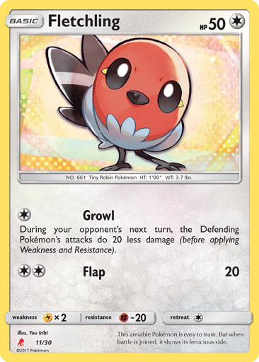 Fletchling - SM Trainer Kit Lycanroc 11