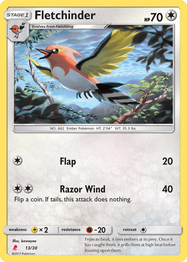 Fletchinder - SM Trainer Kit Lycanroc 13