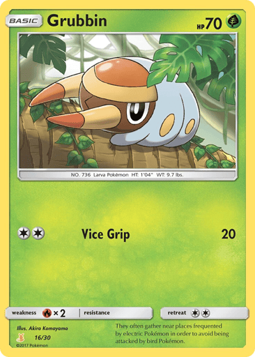 Grubbin - SM Trainer Kit Alolan Raichu 16